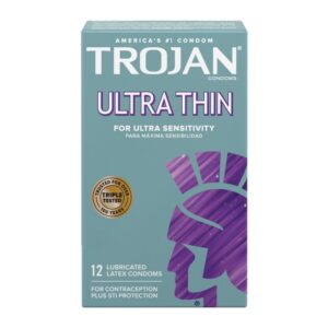 12-pack Trojan Ultra Thin Lubricated Condoms