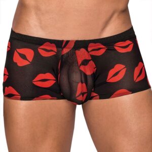 Male Power Kiss Me Mesh Mini Short Trunks