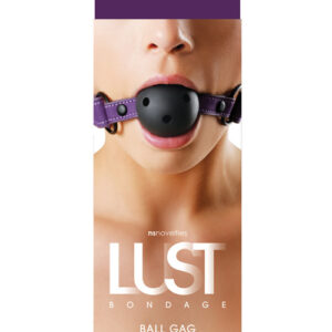 NS Novelties LUST Bondage Ball Gag - Purple