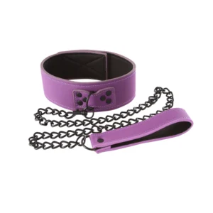 NS Novelties LUST Bondage Collar - Purple