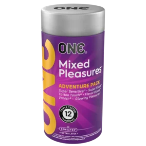 ONE mixed pleasures condoms variety 12-pack