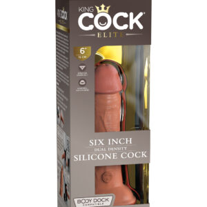 King Cock Elite® | Realistic 6-inch Silicone Dual-Density Dildo at My Best Orgasm