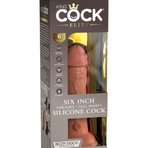 King Cock Elite® | Realistic 6-inch Silicone Dual-Density Vibrating Dildo at My Best Orgasm