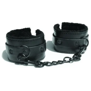 Sportsheets Sex & Mischief Black Shadow Fur Handcuffs