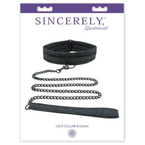 Sportsheets Sincerely Lace Collar & Leash