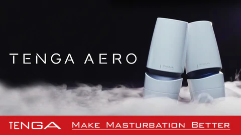 Tenga Aero Suction Stroker - Cobalt & Silver Ring Together at My Best Orgasm