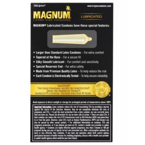 Trojan Magnum Large Size Lubricated Condoms