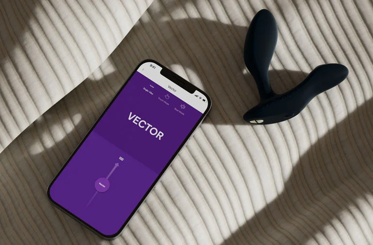 We-Vibe Vector+ Prostate Massager - App & Remote Connectivity