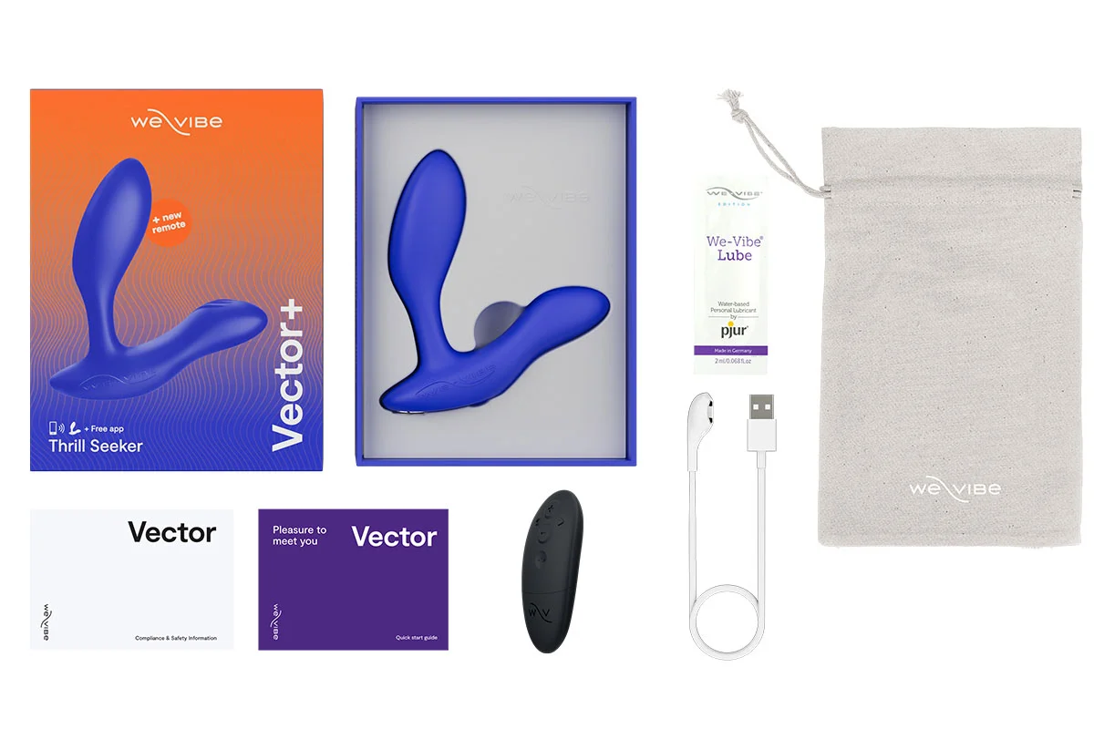 We-Vibe Vector+ Prostate Massager - In The Box