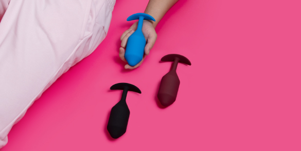 b-Vibe Snug Plug Weighted Butt Plugs - Sleek and Smooth