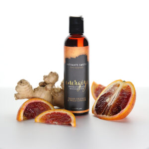 Intimate Earth Energize Massage Oil - Fresh Orange and Ginger Scented at My Best Orgasm