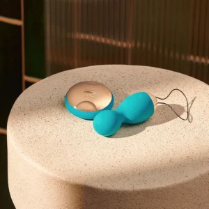 LELO HULA Beads Remote-controlled Vibrating Ben Wa Balls - Ocean Blue