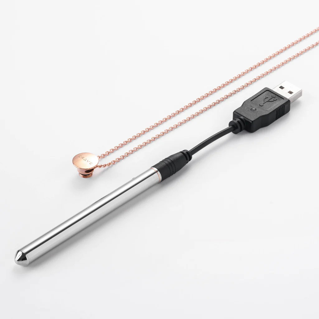 Crave Vesper Vibrator Necklace | Travel seamlessly with USB-A charging