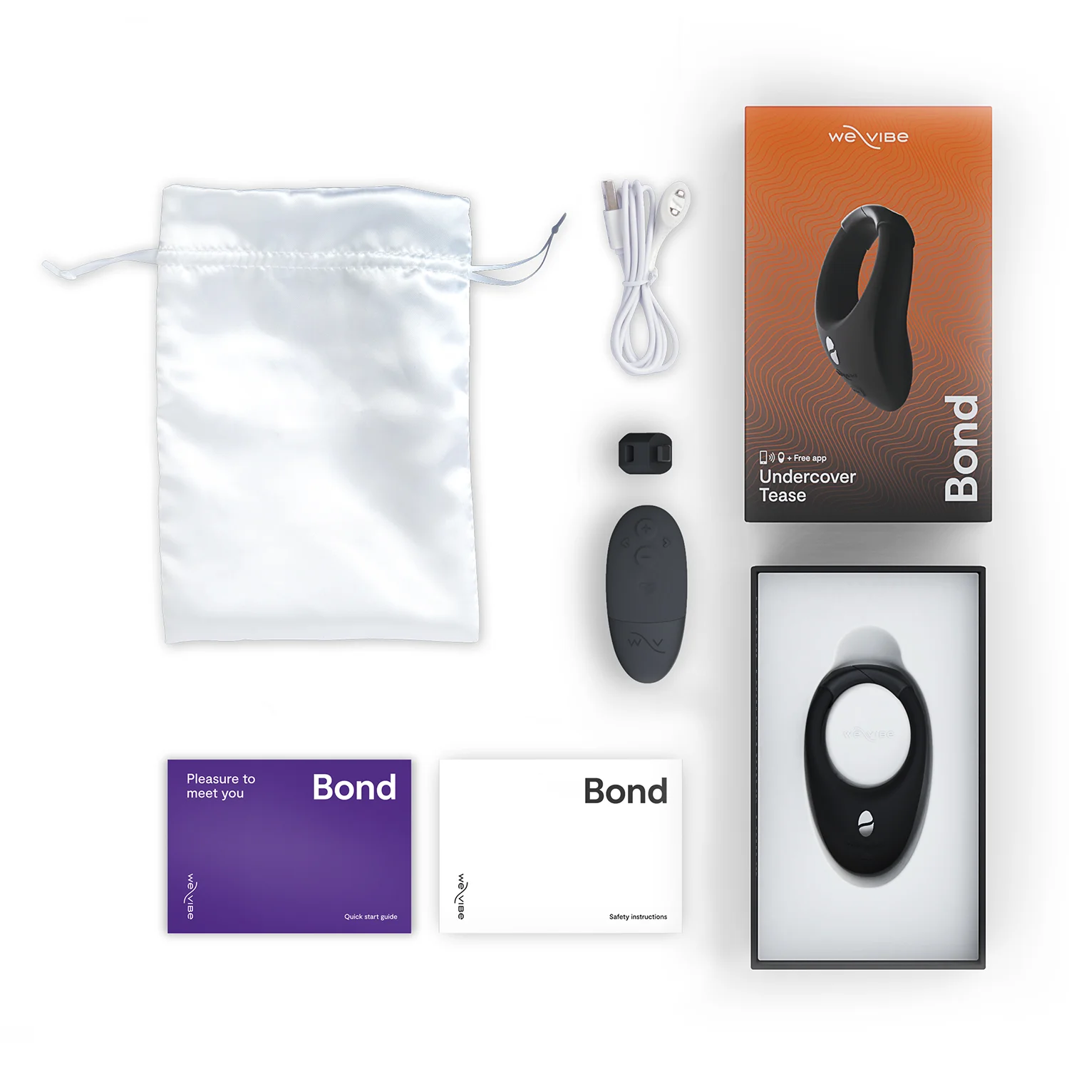 We-Vibe Bond Wearable Stimulation Penis Ring Box Contents