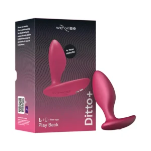 We-Vibe Ditto+ Vibrating-App & Remote-Controlled Butt Plug - Pink