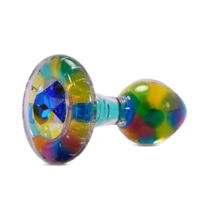 Crystal Delights | Funfetti Butt Plug with Aurora Borealis Crystal Base | MyBestOrgasm.sex