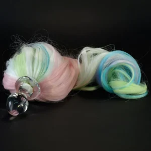 Crystal Delights | My Lil Pony Butt Plug Tail | Pastel Rainbow | MyBestOrgasm.sex