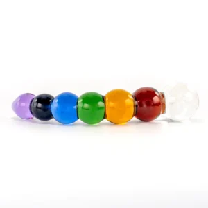 Crystal Delights | Rainbow Bubble Dildo with Dichrioic Bulb | MyBestOrgasm.sex