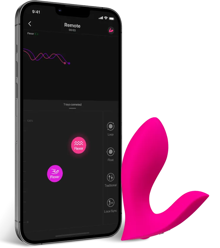 Lovense Flexer Remote mobile app features | MyBestOrgasm.sex