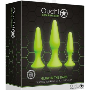 Ouch! Glow in the Dark Butt Plug Set | MyBestOrgasm.sex