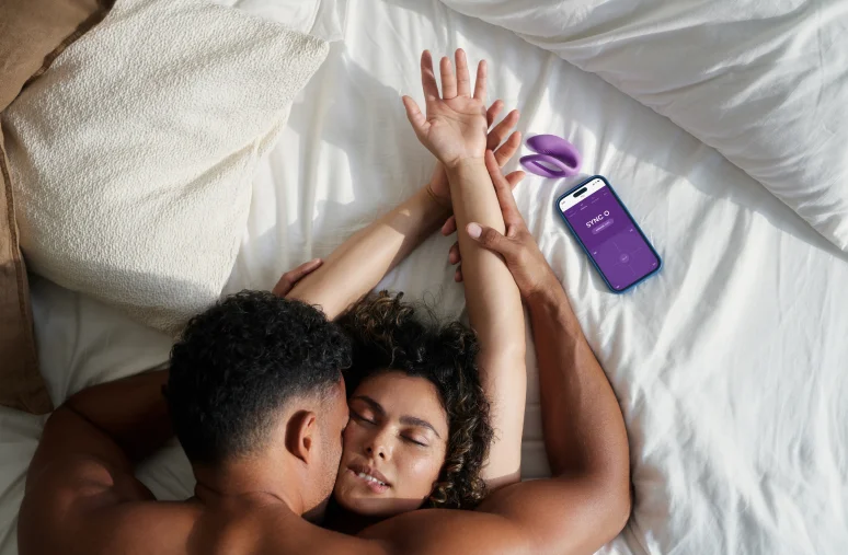 The We-Vibe Sync O Couples Vibrator Sex Toy from MyBestOrgasm.sex is App and Remote-Controlled.