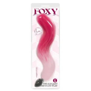 Foxy by Icon Brands Faux Fox Tail Butt Plug - Pink | MyBestOrgasm.sex