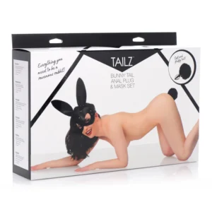 TAILZ Bunny Tail Butt Plug and Mask Set at My Best Orgasm