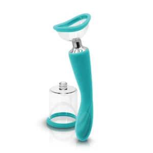 INYA Pump and Vibe Pussy Pump Vibrator in blue at My Best Orgasm