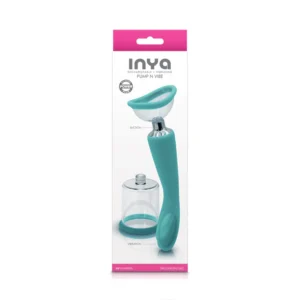 INYA Pump and Vibe Pussy Pump Vibrator in blue at My Best Orgasm