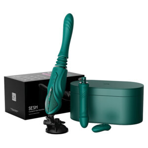 ZALO Sesh Compact Sex Machine Turquoise Green at My Best Orgasm