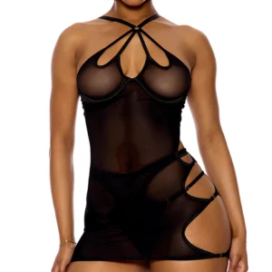 Forplay Lingerie: Feeling Butterflies Mesh Chemise Sexy Lingerie Set at My Best Orgasm