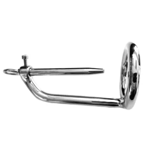 Rouge Group Stainless Steel Chastity Ring with Urethral Probe