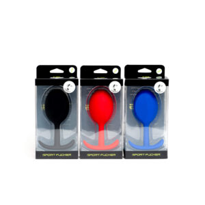 Sport Fucker Large Thunder Plug Butt Plug Group - Black, Blue, Red