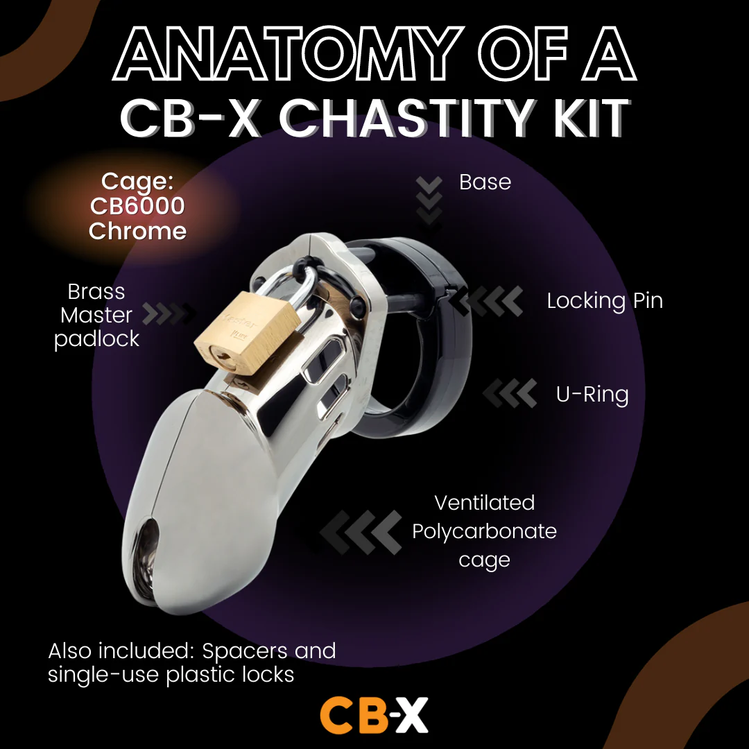 ANATOMY OF A CB-X MALE CHASTITY KIT