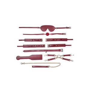 Honey Play Box RED PASSION 8-piece Vegan Leather Bondage Kit