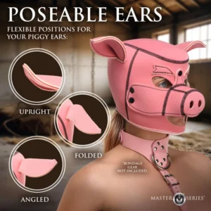 Master Series Extreme Restraints Swine Pig Neoprene Hood