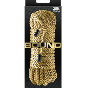 NS Novelties Bound 25ft Bondage Rope - Gold