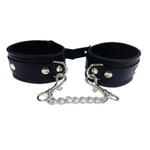 Rouge Group Plain Leather Wrist Cuffs - Black