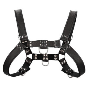 Shots America Ouch! Chest Bulldog Harness - Black