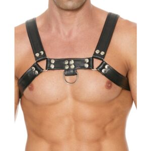 Shots America Ouch! Chest Bulldog Harness - Black