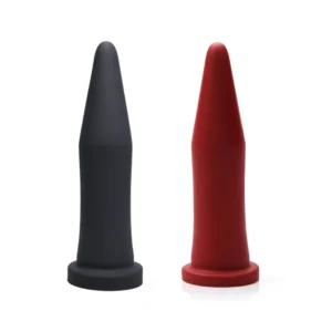 Tantus Inner Band Trainer Onyx & Crimson Regular 9-inch Anal Stretching Dildo