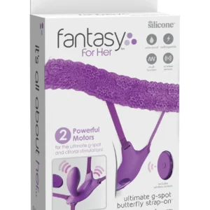 Pipedream Fantasy For Her Ultimate G-Spot Butterfly Strap-On Wearable Vibrator