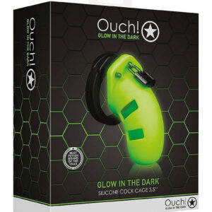 Shots America Glow in the Dark Model 20 3.5-inch Cock Cage Package front