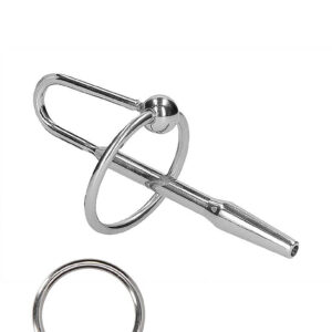 Shots Ouch! Urethral Sounding Stainless Steel Plug with Ring