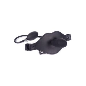 Spartacus Inflatable Silicone Penis Gag with Leather Strap