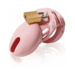 Pink CB-6000S 2.5-inch Chastity Cock Cage Kit