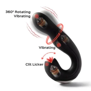 Honey Play Box | Joi Pro Rotating Head G-Spot Vibrator & Clit Licker - Black