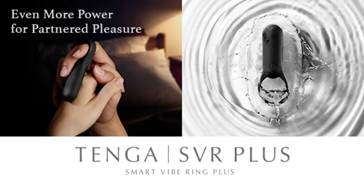 TENGA | SVR Plus Vibrating Couples Cock Ring - Black