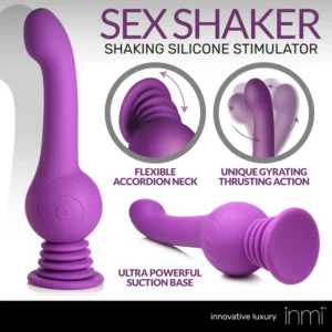 XR Brands INMI Sex Shaker Silicone Shaking Stimulator - Purple