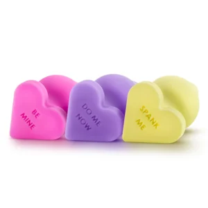 Blush Play With Me Naughty Candy Hearts Be Mine 3.5-inch Anal Plugs Collection